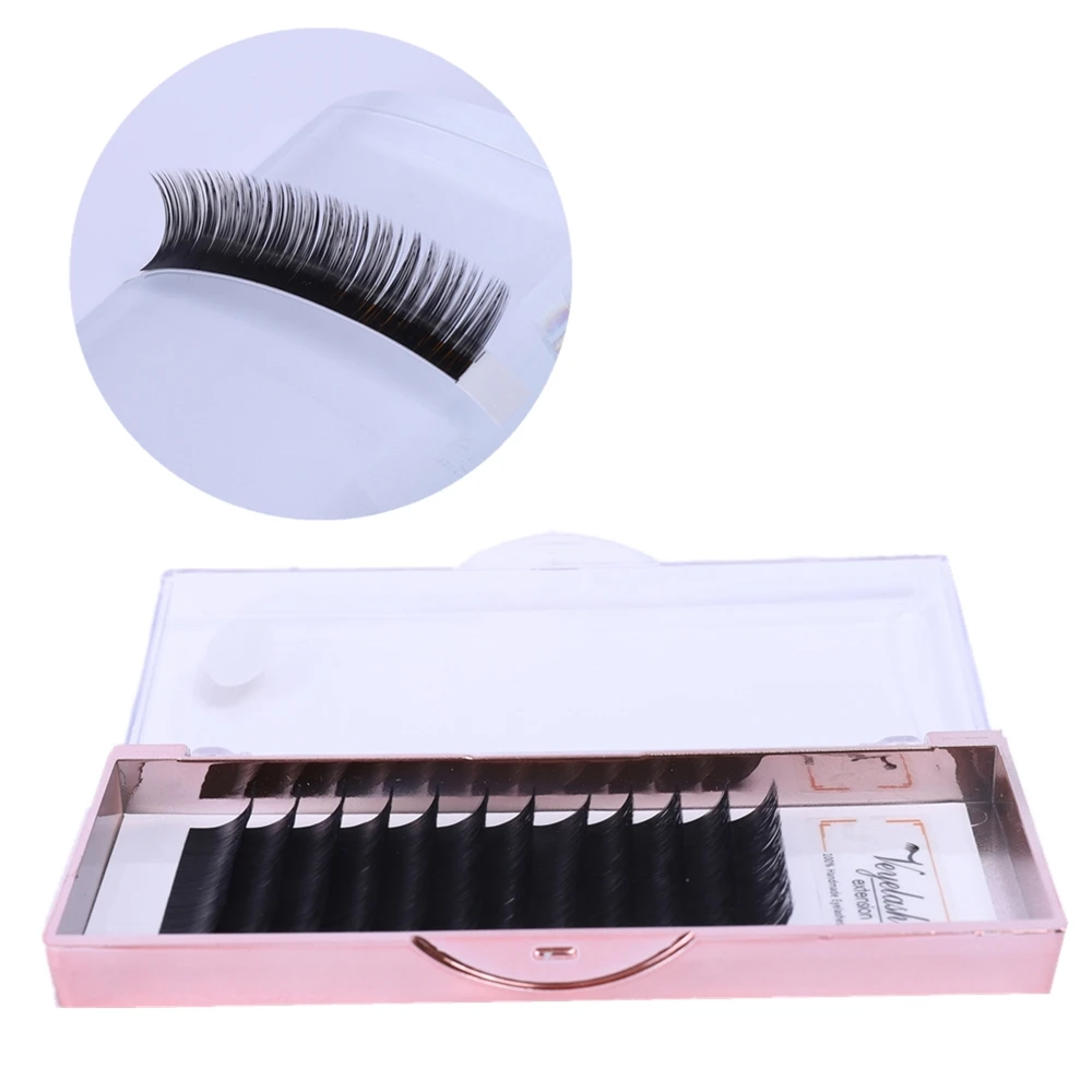 

Individual False Flat Lashes Mink Ellipse eyelashes Eyelash Extension Natural Extensions highly Soft Split-tip for Professionals