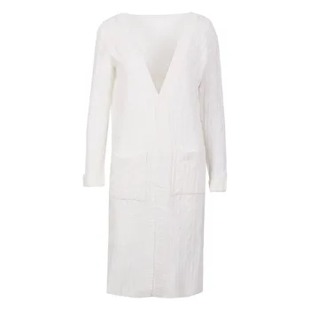 

2018 Autumn And Winter in Europe And America Twist Sweater Cable-Loose-Fit Long Woolen Knit Cardigan Women's Aw076