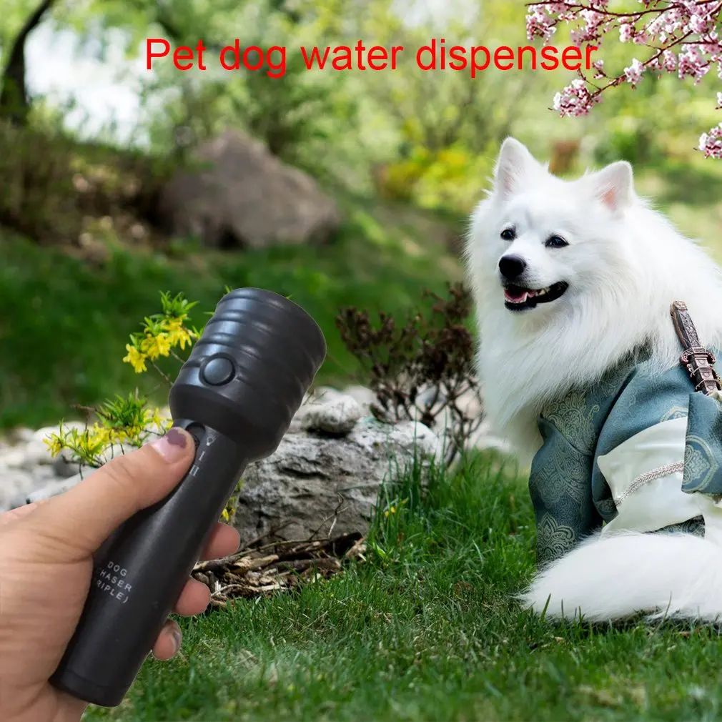 Ultrasonic LED Dog Repeller Trainer Pet Rumbling Equipment Flashlight Torch with 3 Modes for Training Driving Dog Flash Light