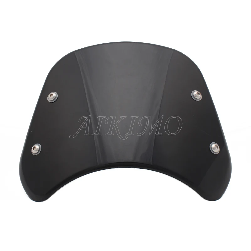 Black/Smoke/Clear ABS Plastic Protector Fairing Motorcycle Front Windshield Windscreen Wind Deflector For Benelli Leoncino 500