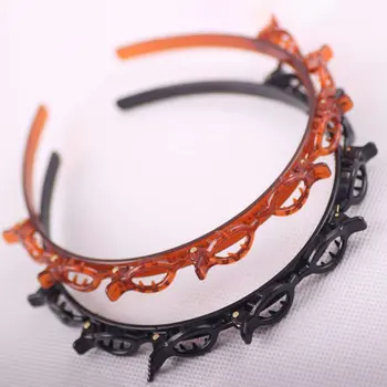 

Comfortable Lightweight Korean Fashion Double Bangs Hair Clip Hairstyle Hairpin Women Headband Tie For Girl