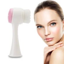 Мягкая силиконовая кисть для лица вибрационная Массажная кисть для очистки дица очищающее средство для лица Очиститель пор перезаряжаемый очиститель для лица инструмент для красоты