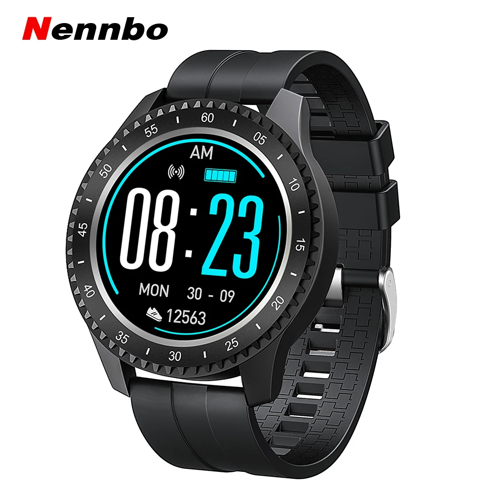 Comprar Reloj inteligente Nennbo F17 con Bluetooth, Monitor de ritmo cardíaco, rastreador de ejercicio deportivo, recordatorio de llamadas de presión arterial, reloj para hombres y mujeres