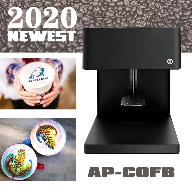 

Best 3D Coffee UV Printer Automatic Digital Latte Art Print On Coffe Cake Printing Machine For Cappuccino Biscuits With Wifi