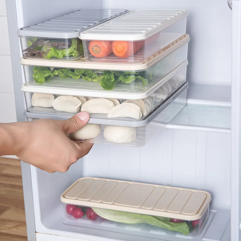 Food Storage Containers Freezer Container Plastic Food Storage Flour Freezing Box Leavening Pizza Cereals Box Food Storage Boats