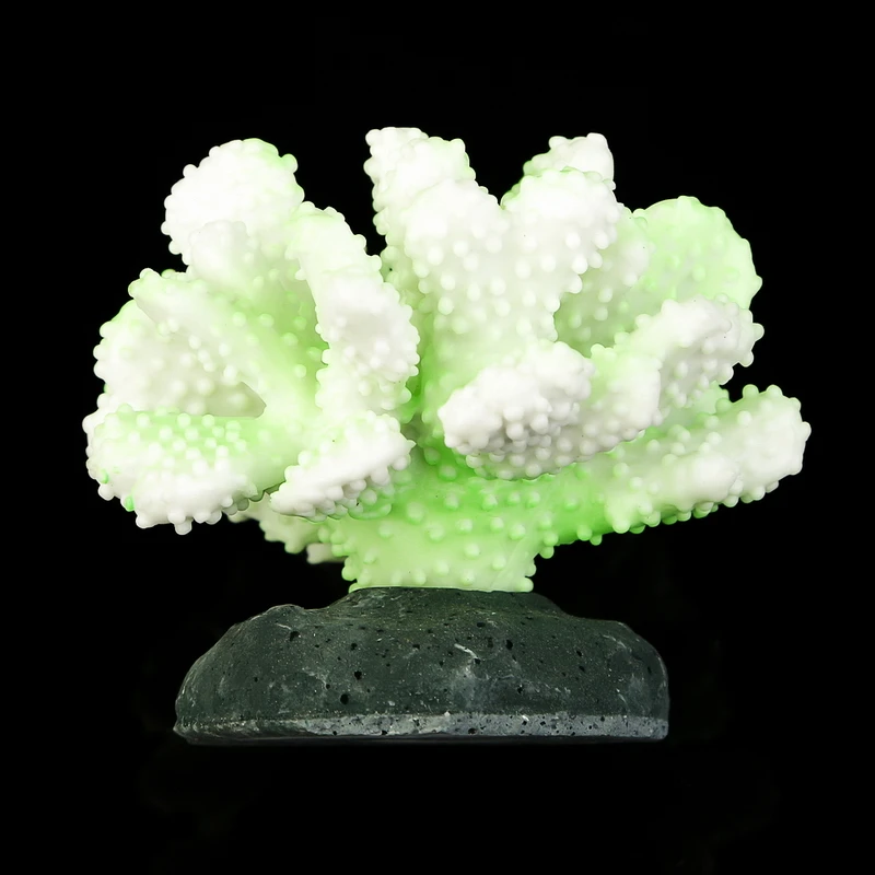 

Новый аквариум, Искусственные коралловые цветы, украшение для аквариума, искусственные светящиеся коралловые водные растения, водный Декор 9x7 см