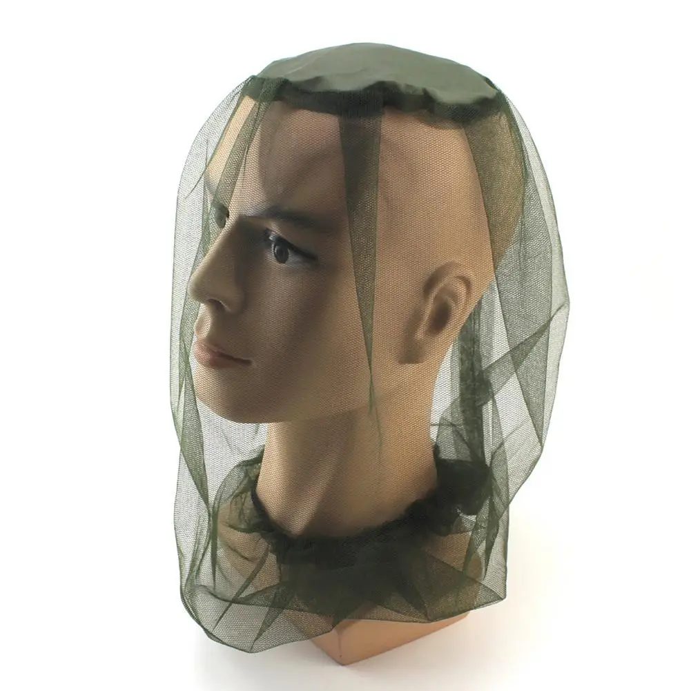 

Outdoor Fishing Camping Anti-Mosquito Insect Face Protection Cover Mesh Head Net Face Protector Travel Camping Cap Hats