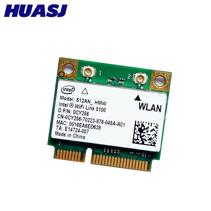 인텔 와이파이 300 용 듀얼 밴드 5100 Mbps 무선 카드 512AN_HMW 미니 PCI-e Wlan 네트워크 카드 노트북 용 2.4G/5Ghz 802.11 a/g/n
