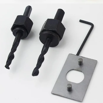 

8Pcs Drills 19/23/25/32/38/44/54/64mm Carbon Steel Woodworking Hole Opener Board Reamer Set For Metal Plate And Stone