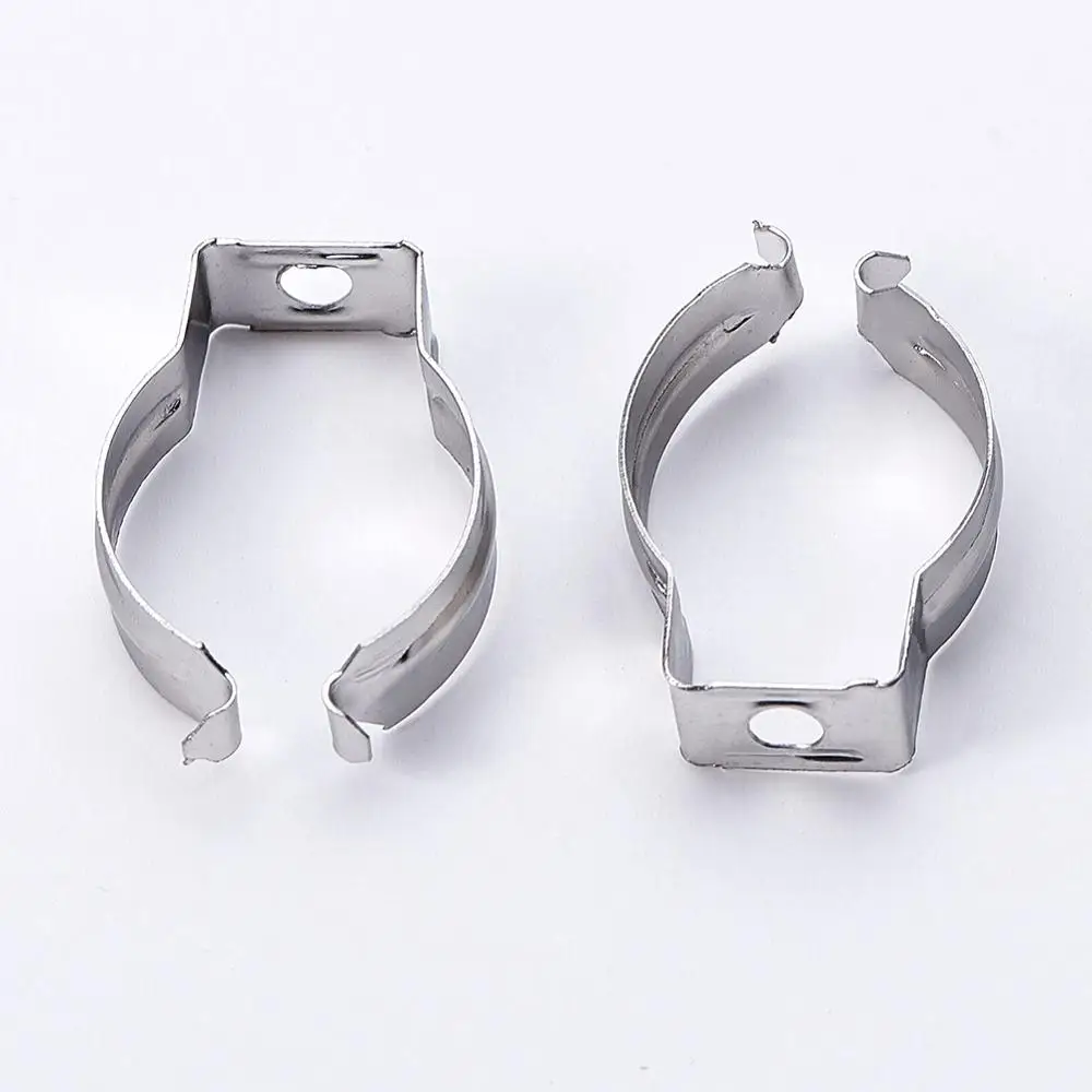High Quality 4~100pcs T8 Tube Clips Stainless Steel U Clip Holder For LED Fluorescent Light Tube Lamp Bracket Lampholder