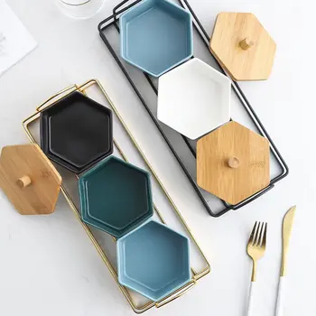 

1Set Nuts Container Storage Box Dried Fruit Tray for Kitchen Gift
