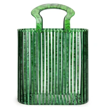 Новинка, Женский акриловый прозрачный кошелек, модная сумка, открытые сумки, сумка-тоут с подкладкой, сумка для женщин, сумки