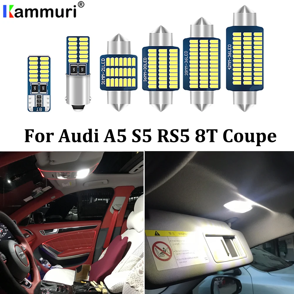Kammusi 20 шт. Canbus без ошибок Белый светодиодный Лампа для салона автомобиля