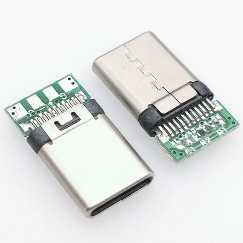 10 шт./лот Micro USB JACK type-C 12PIN Быстрая зарядка Мужской Разъем для мобильного телефона Micro USB Jack Разъем для зарядки