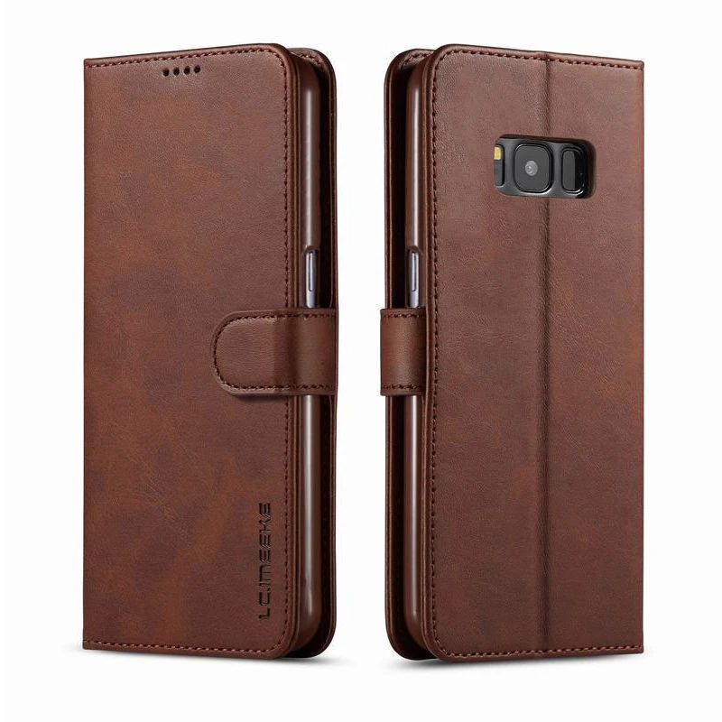 Чехол-книжка для Samsung Galaxy S8 Plus кожаный с магнитной застежкой цвет в ассортименте |