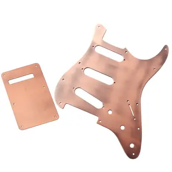 

1Set Metal Guitar Pickguard Aluminum Shield Scratch Plate with Back Cover Board