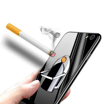 

Mobile Phone Bracket Holder USB Lighter 2In1 Finger Ring Car Stand Universal Multipurpose Phone Mount Stand Air Vent for IPhone