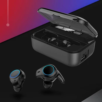 

R7 TWS Wireless Earphone Bluetooth 5.0 Noise Reduction Earphones Stereo Sound LED Digital Display Headsets for iPhone Huawei