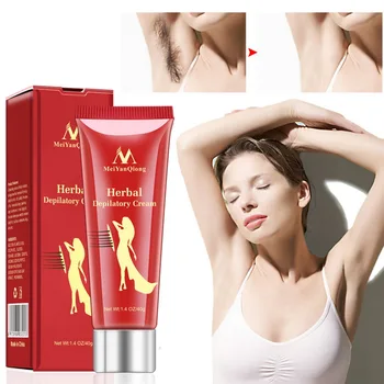 

Hot MeiYanQiong Painless Hair Removal Cream Remove Permanent Hair Depilatory Cream Smooth Skin Body Paste Hair Removal Natural