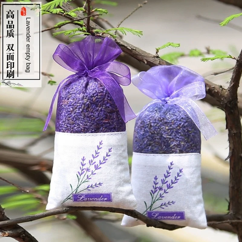 30pcs Empty Lavender Bags Floral Printing Fragrance Pouch Sachets Bag