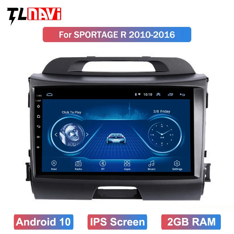 Android 10 автомобильный мультимедийный плеер Автомобильный dvd для KIA sportage R 2011 2012 2013