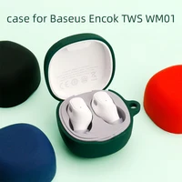 Baseus-funda protectora para auriculares inalámbricos, compartimento de carga de silicona con funda protectora, gancho de carcasa suave, compatible con Encok TWS WM01