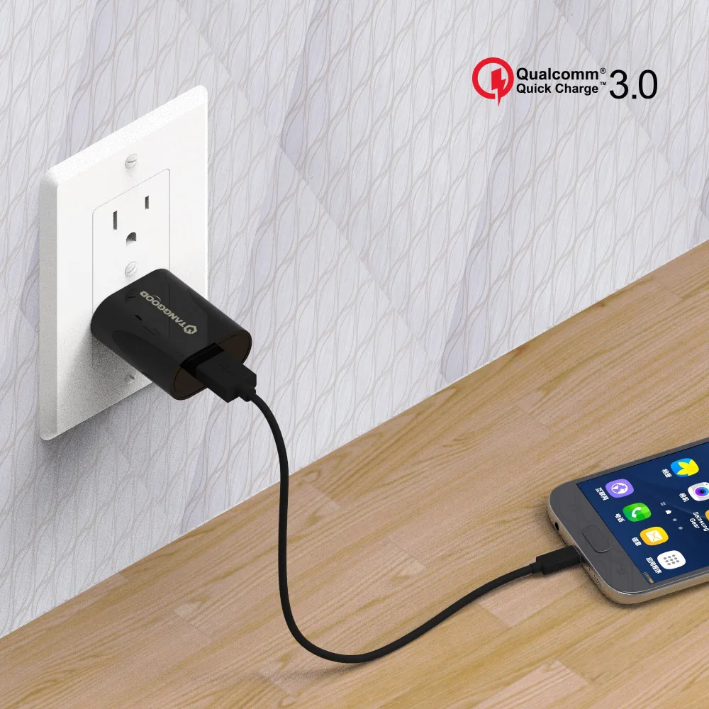 TANGGOOD 18W USB зарядное устройство Quick Charge 3,0 QC 2,0 9 V/2A Быстрая зарядка для samsung Xiaomi huawei