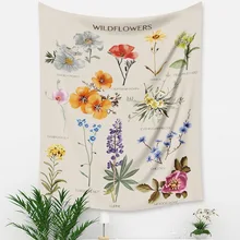 Flower Colorful Wall Hanging Tapestry For Home Decor Background Hang on the Wall Room Decoration Tapestries Bedroom