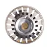 Kitchen Stainless Steel Basin Drain Dopant Sink Strainer Basket Waste Filter 2