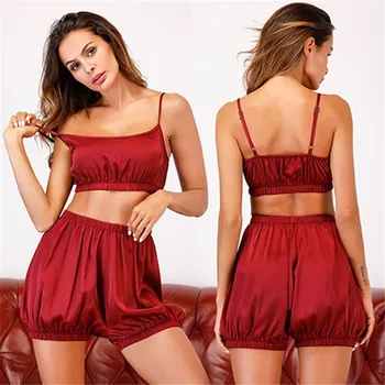 

Women Pajamas Set Girl Sleepwear Pijama shorts Pyjamas For Women Suit Female Clothing Set 2019 Nightwear