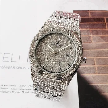 

Audemars- Piguet- new Luxury Brand Wristwatch Mens women Watches Quartz Watch with Stainless Steel Strap relojes