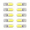 10pcs 12SMD LED W5W T10 194 168 COB Led Parking Bulb Auto Wedge Clearance Lamp CANBUS Silica Bright White License Light Bulbs ► Photo 2/5