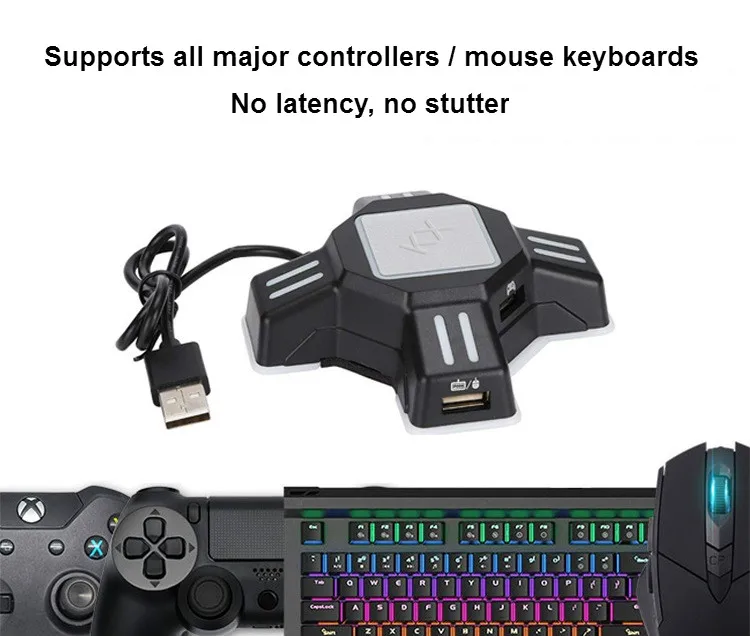 Переносная игровая клавиатура мышь конвертер USB порт для Android IOS nintendo