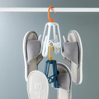 

Home Tidy Organizer Shoes Drying Rack 360 Degree Rotating 2 or 4 Hooks Rack Holder Hanging P7Ding