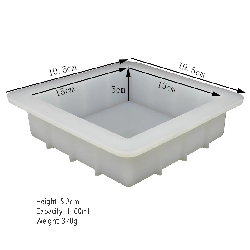 Grand moule en silicone rectangulaire carré pour la fabrication de