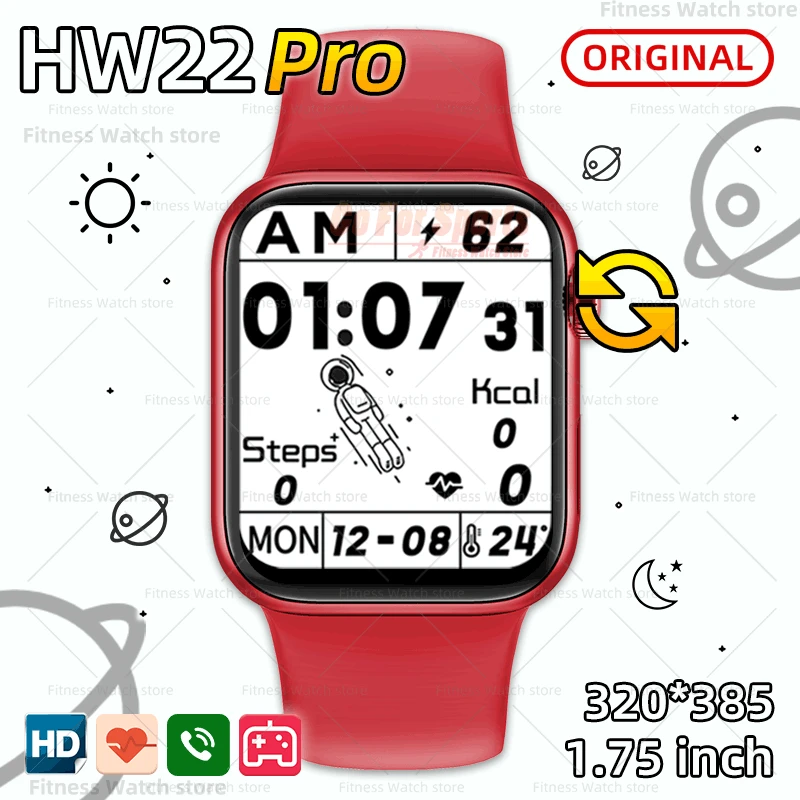 HW22 pro Smartwatch Serie 6 inteligente reloj de las mujeres de los hombres  Bluetooth Android IOS For apple xiaomi huawei oppo phone PK IWO 8 12 13 14  AK76 W46 W56 T500