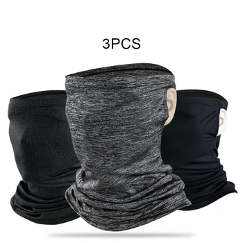 

3pcs Ummer UV Protection Cycling Neck Gaiter Cooling Sports Headband Face Cover