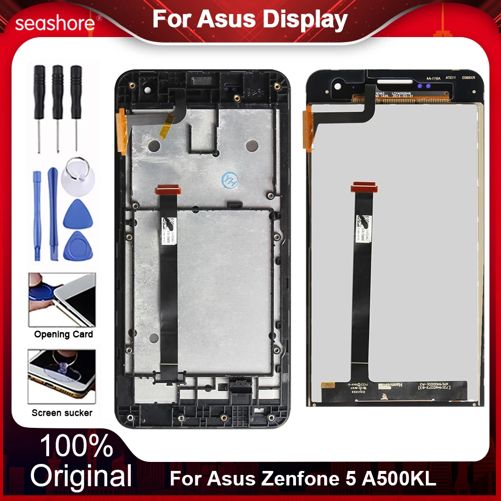 Original For Asus ZenFone 5 A500KL A500CG LCD Display Touch Screen Digitizer For Asus A500KL A500CG LCD T00J T00J-D Replacement