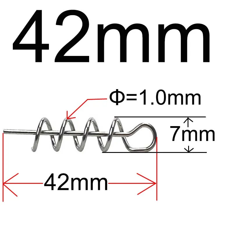 13 Fishing Bamffishing Screw Centering Pins 20-100pcs - Spring Twist Lock  For Soft Lures