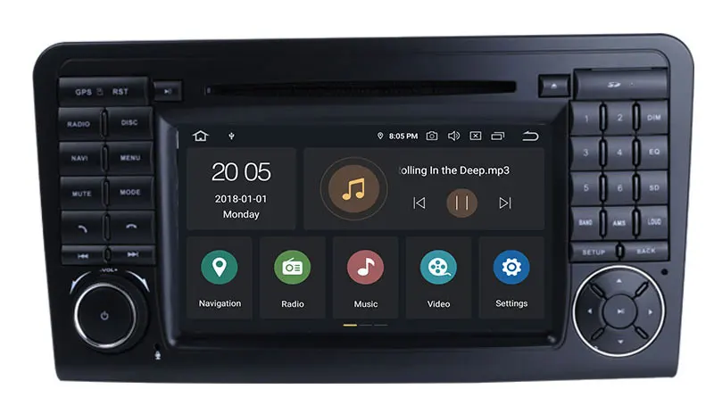 Clearance Android 9.0 Octa Cores Car DVD GPS Player For Benz ML W164 W300 ML350 ML450 ML500 GL X164 GL350 GL450 GL500 Radio Stere Carplay 10