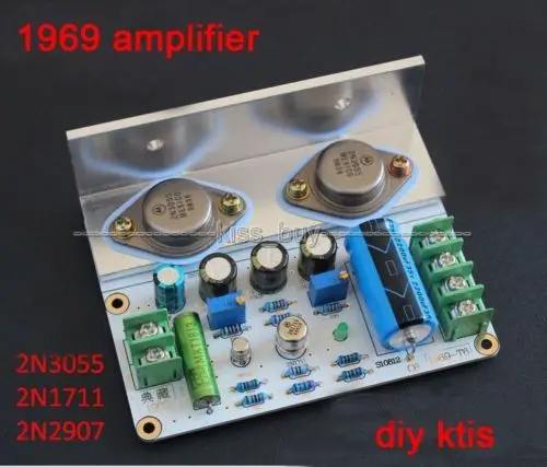 Усилитель JLH класс A Плата усилителя мощности Hi-Fi высокое качество PCB MOT/2N3055 наборы