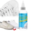 100ml Shoes Cleaner Kit with Tape & Brush Shoes Whitening Kit Multifunction White Shoe Cleaning Agent for Canvas Fabric 1