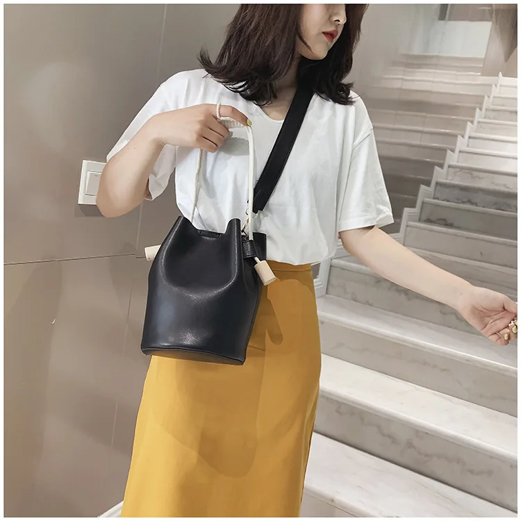 Summer Bucket Bag Two-piece Mother Bag Handbag Fashion Single Shoulder Oblique Satchel Bag