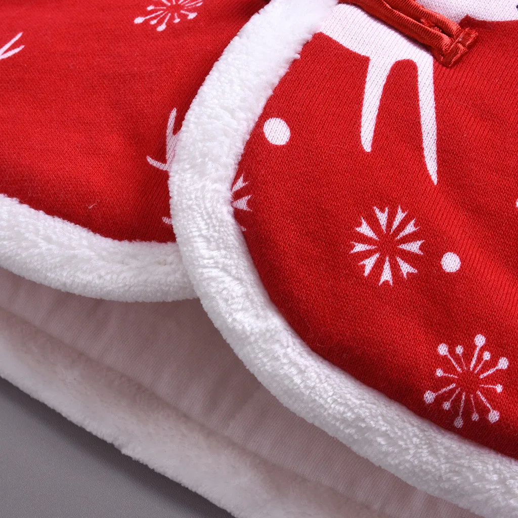 Toddler Kids Baby Boys Girls Coat Jacket Deer Christmas Cartoon Leisure Outwear Xmas Kids Clothes winterjas roupa infantil New