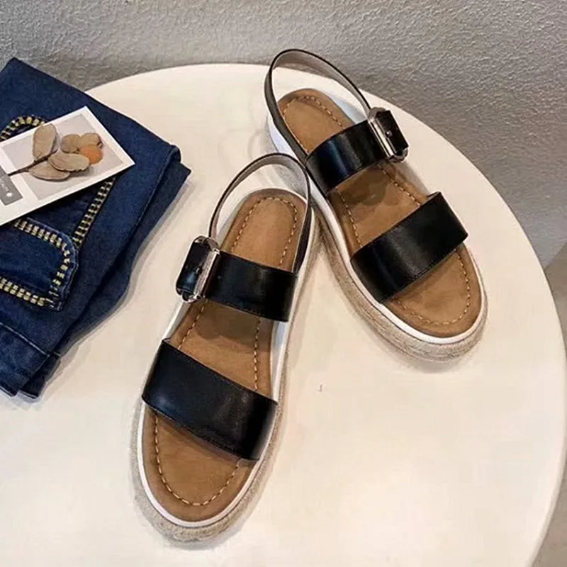 Дамские сандалии на платформе Chaussure Femme Повседневная женская обувь плоской