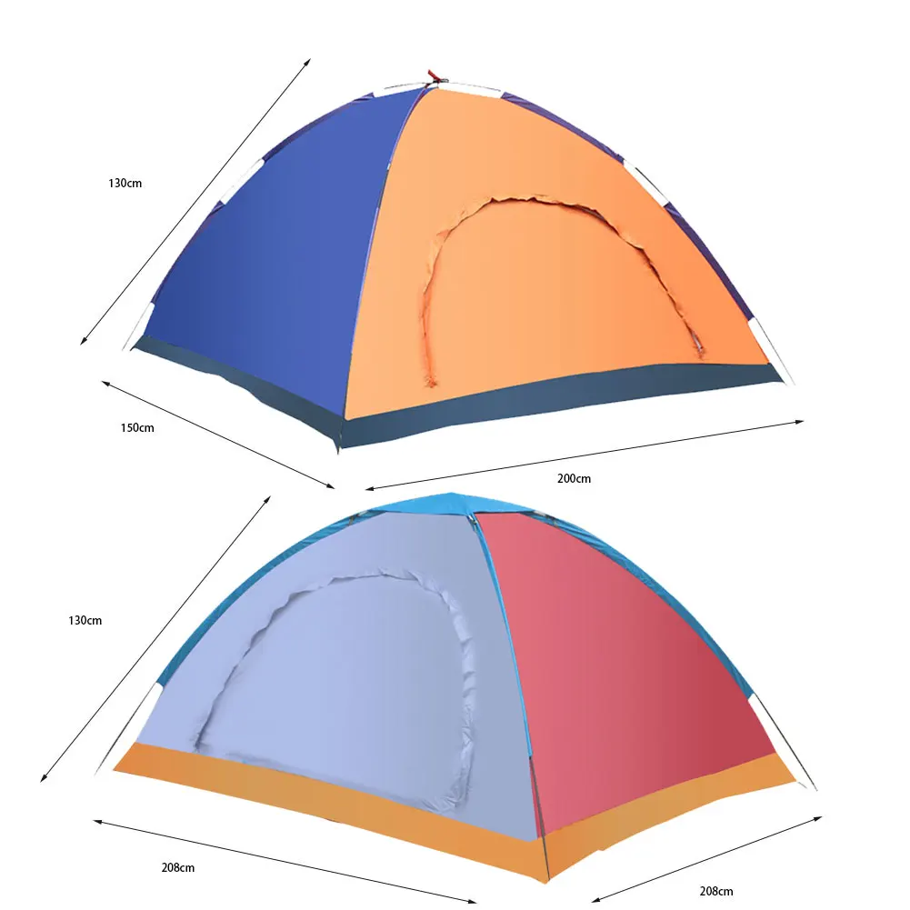 Pyramid Tent Folding Tent Outdoors Camping Mosquito Net Multicolor for 2-5 People Travel Hunting Durable Hiking Camping Tent