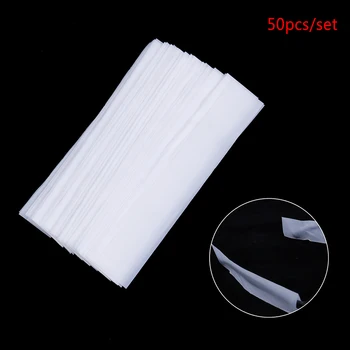 Billige 50 Stücke DIY Einweg Kunststoff Gläser Beine Abdeckungen Schlanke Tasche Salon Haar Färben Färbung Protector Haar Styling Werkzeuge