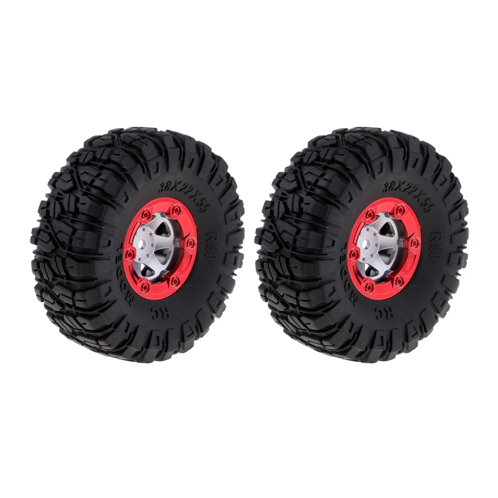 1:12 RC Vehicle Model 100mm Tire Tyres 12mm Wheel Hex Rim For 12428 12423 2x