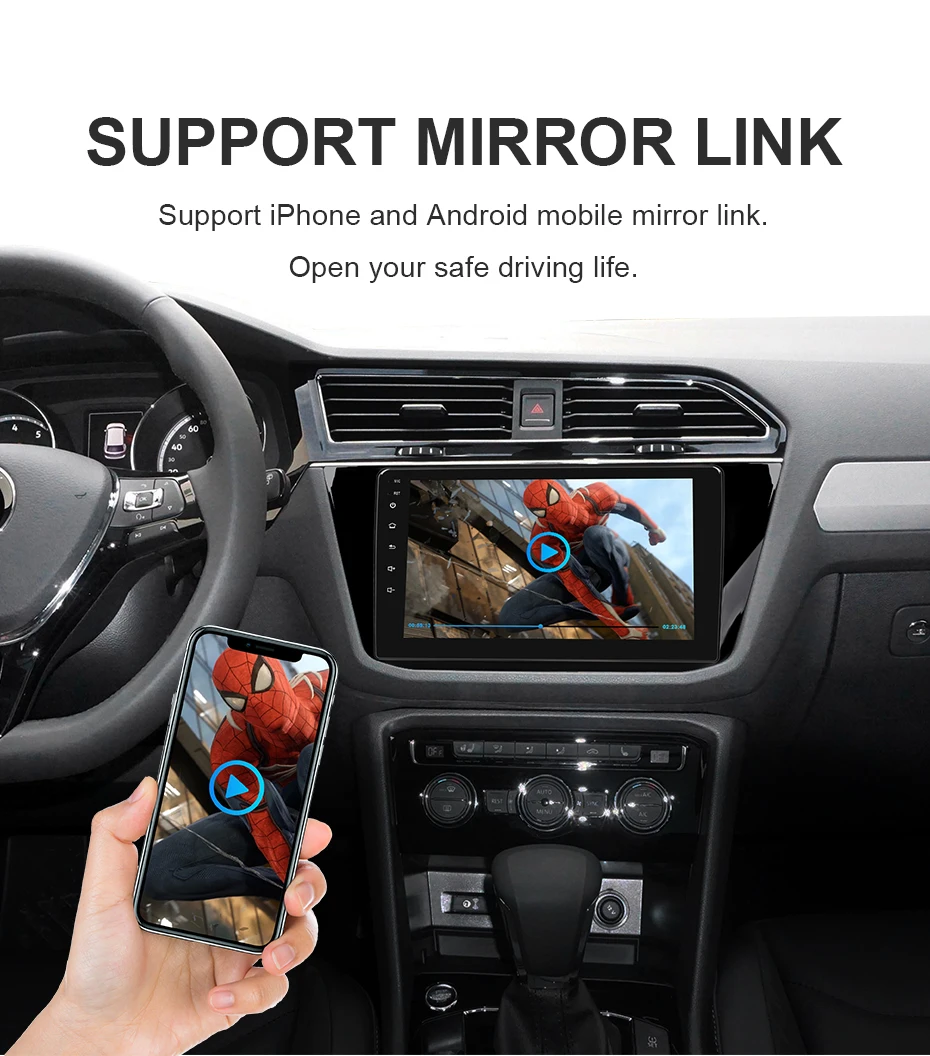 ISUDAR Автомагнитола для VW/Volkswagen/Tiguan- 2 din Android 9 Авторадио Мультимедиа gps DVR камера ram 2GB rom 32GB USB ips