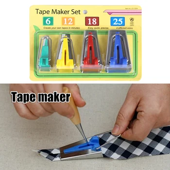 

Set of 4/5 Fabric Bias Tape Maker Binding Tool Quilting Sewing 6/9/12/18/25mm K2
